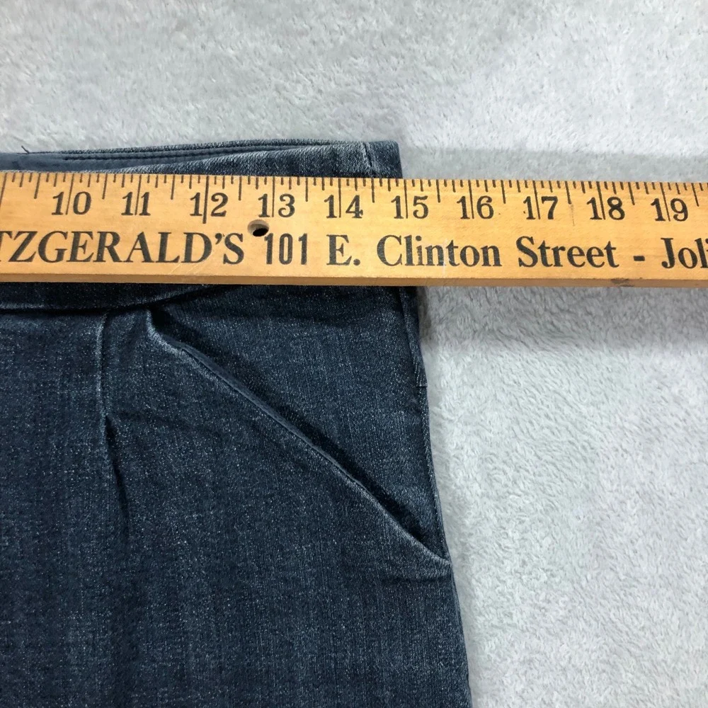 J.Crew‎ Denim Skirt Pencil Pockets Dark Wash Career Casual Size 30